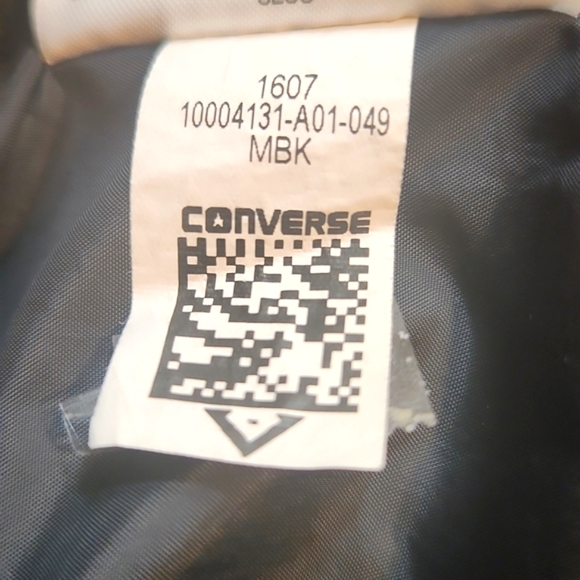 CONVERSE MENS BLACK PULLOVER HALF ZIPPER SIZE LARGE - Picture 13 of 13